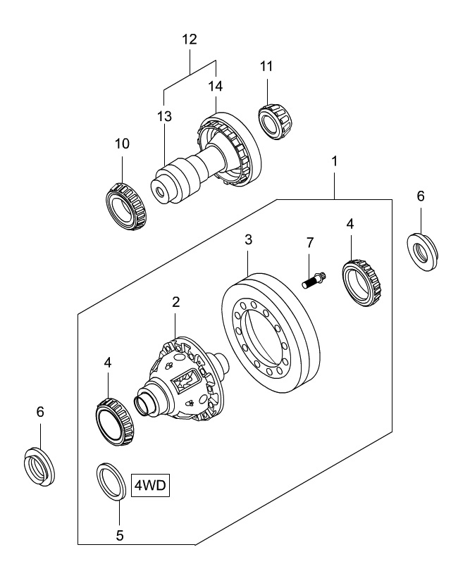 DIFFERENTIAL CARRIER(M11:DSI 6A/T)