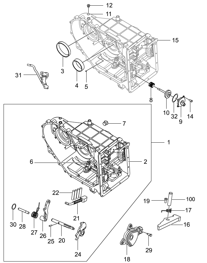 TRANSMISSION HOUSING(M11:DSI 6A/T)