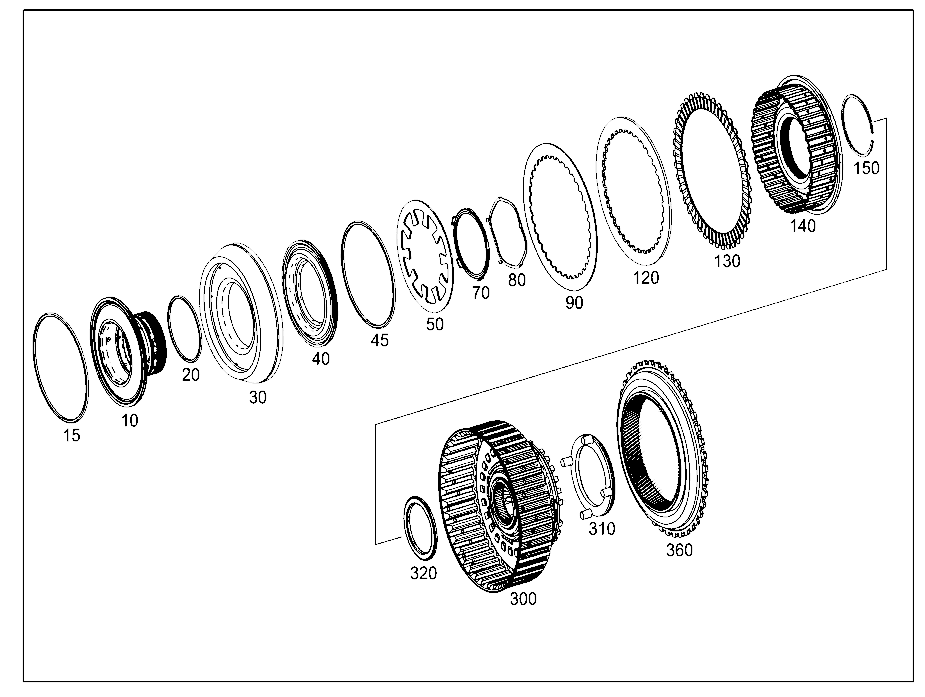 ФРИКЦИОННАЯ МУФТА СЦЕПЛЕНИЯ K81, ПЛАНЕТАРНЫЙ РЯД 1
